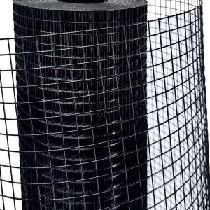 Horch Black Vinyl Coated Hardware Cloth 1/2 inch 36in 19 Gauge,